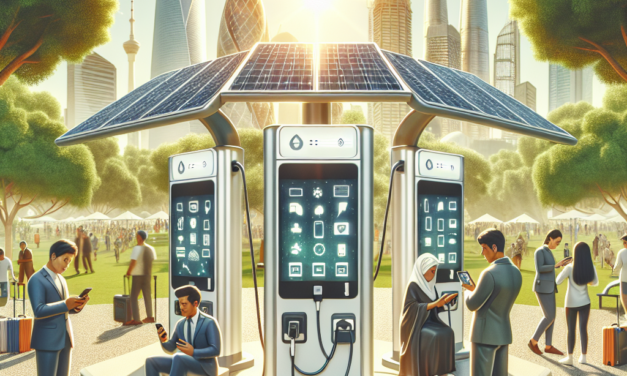 Solar-Powered Charging Stations for Mobile Devices